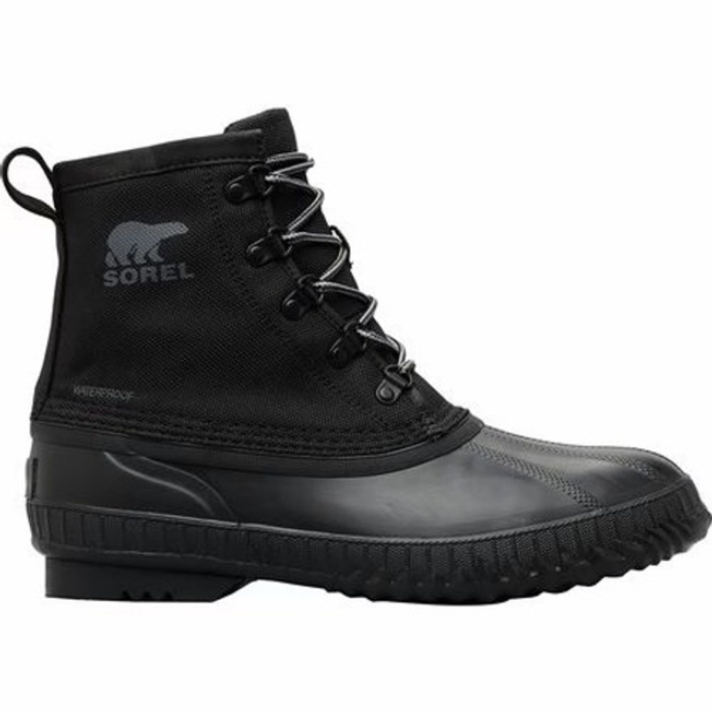 Sorel Cheyanne II Short Waterproof Boots Duck Lace Up Rain Black Mens Size 11